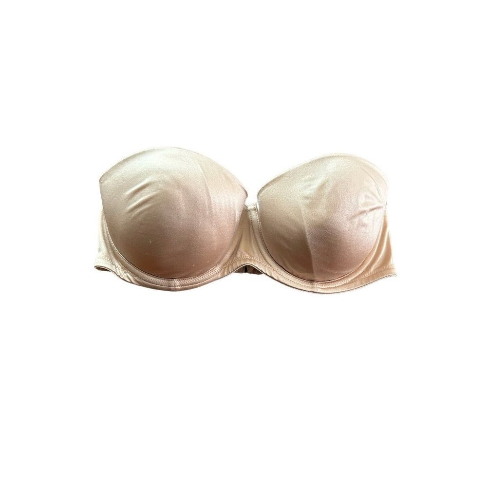 Victoria's Secret Padded Strapless Beige Nuded Bra 34C